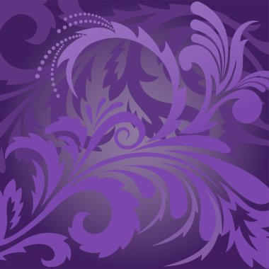 Violet floral background clipart