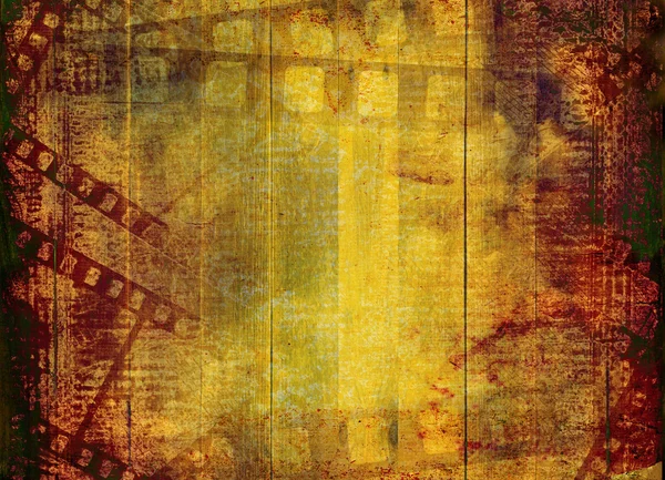 紙の抽象的な背景に古いフィルム ストリップ — Stock fotografie