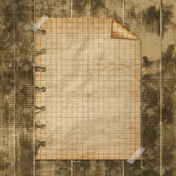 Порванная желтая бумага, заклеенная маскировочной лентой. Старый пергамент — стоковое фото