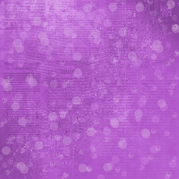 Vieux fond de journal violet avec boke flou — Photo