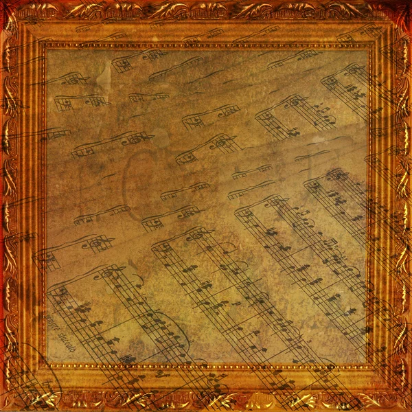 Wooden frame in Victorian style on the abstract ancient backgro — Stock Photo, Image