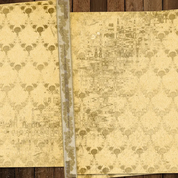 Grunge กระดาษที่ใช้โบราณในสไตล์ scrapbooking — ภาพถ่ายสต็อก
