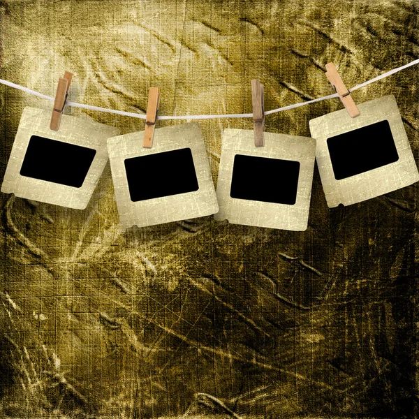 Old grunge slides on the abstract paper background — Stock Photo, Image