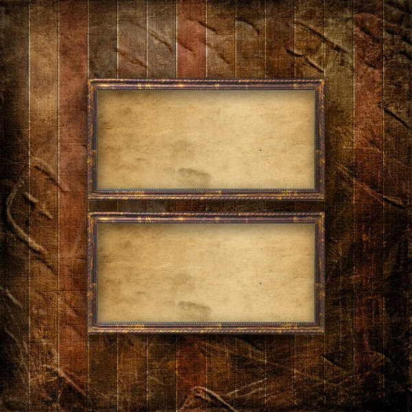 Старые гранж рамки на древнем бумажном фоне — стоковое фото