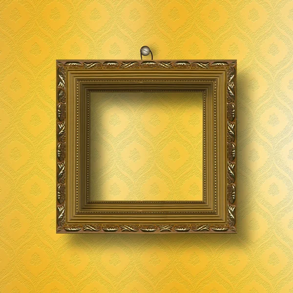 Oude houten frame voor foto op de abstracte paper achtergrond — Stockfoto