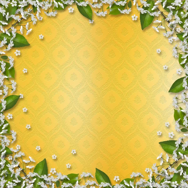 Skriva abstrakt bakgrund med ram blommig vacker bouque — Stockfoto