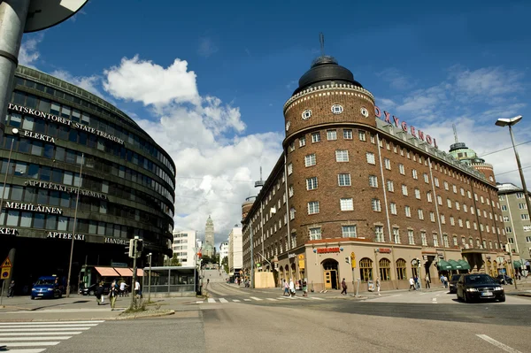 Uitzicht op de stad Helsinki — Stockfoto