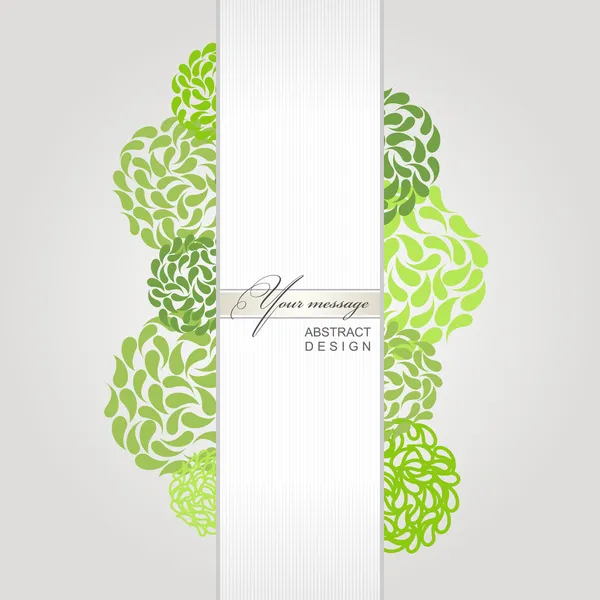緑の抽象的なバナーのベクトルの背景 — ストックベクタ