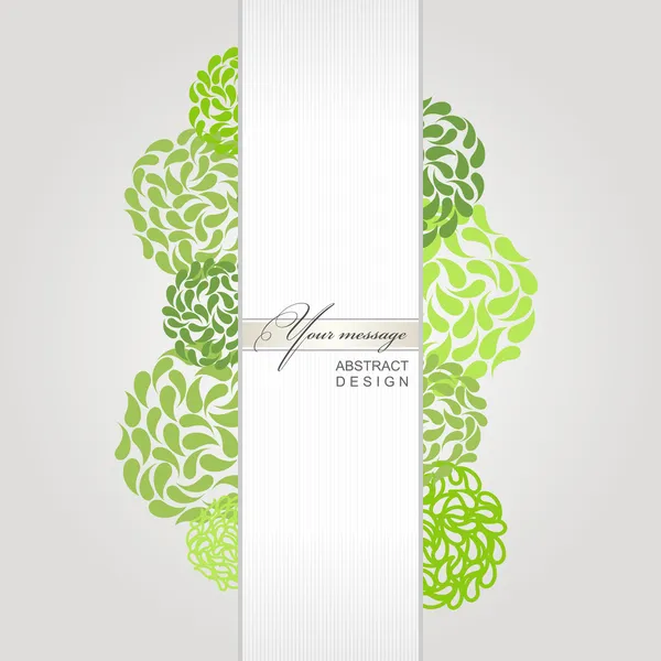 Vector banner abstrato fundo verde — Vetor de Stock