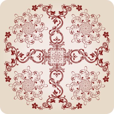 Florel calligraphic elements. vintage ornament clipart