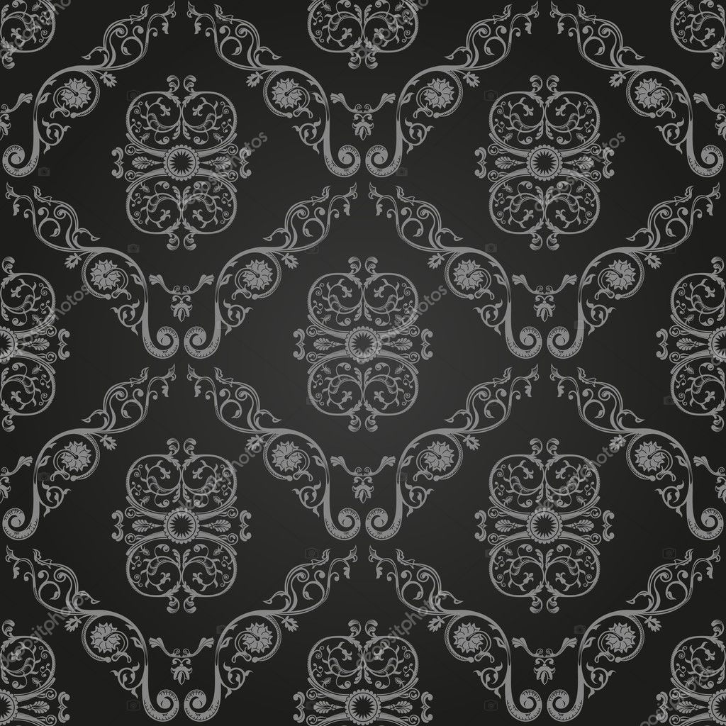 victorian wallpaper black floral