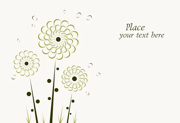 Vektor Blumen Hintergrund — kostenloses Stockfoto
