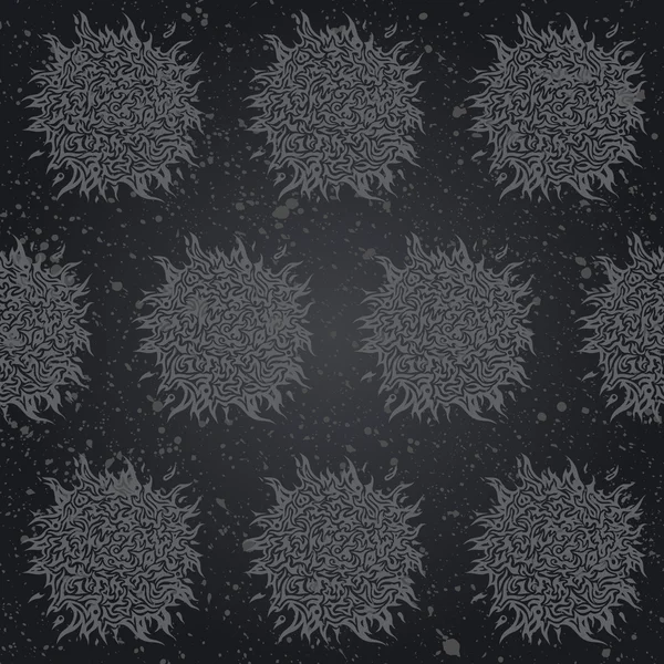 Безшовний абстрактний фон вінтажний чорний — стоковий вектор
