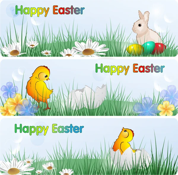 Easter Banners, eps10 format — Stock Vector