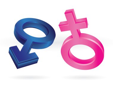 Male and female symbols clipart