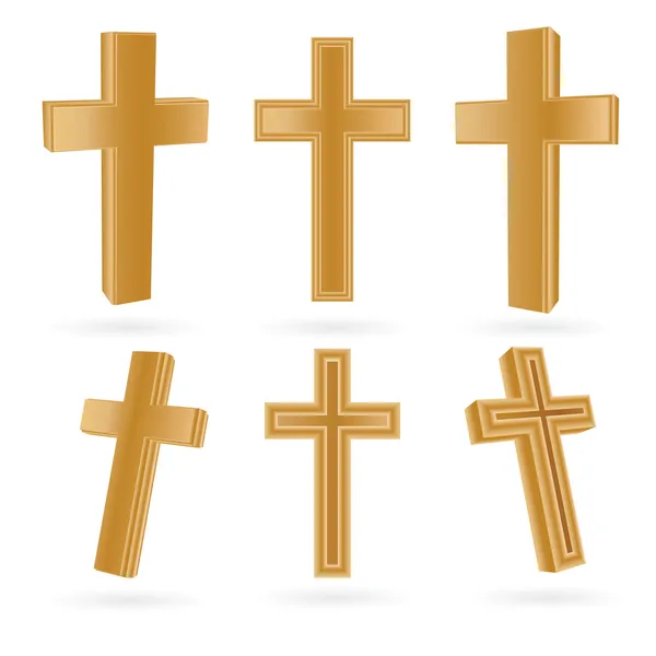Conjunto de cruz — Archivo Imágenes Vectoriales