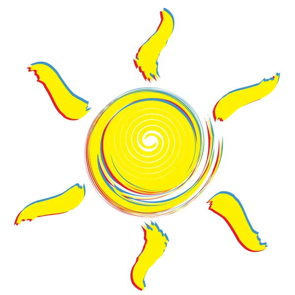 Sonnenzeichnung — Stockvektor