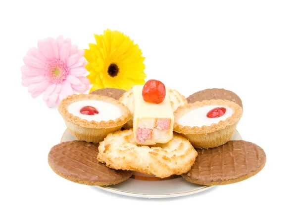 糖果、 蛋糕和饼干 — 图库照片