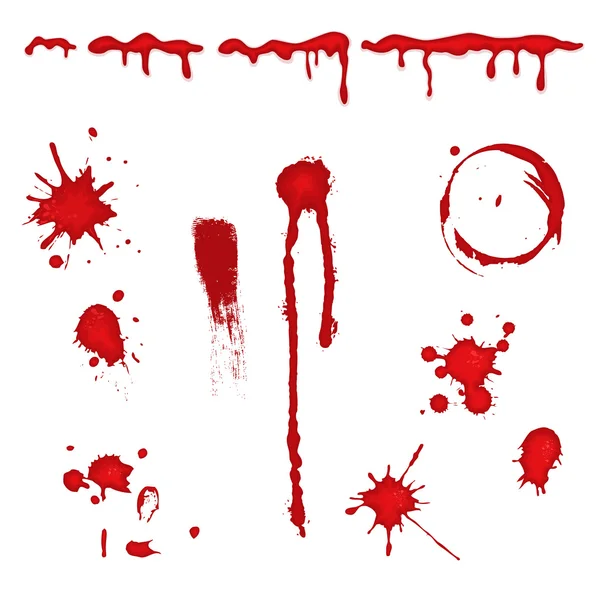 血液飞溅-矢量 — 图库矢量图片