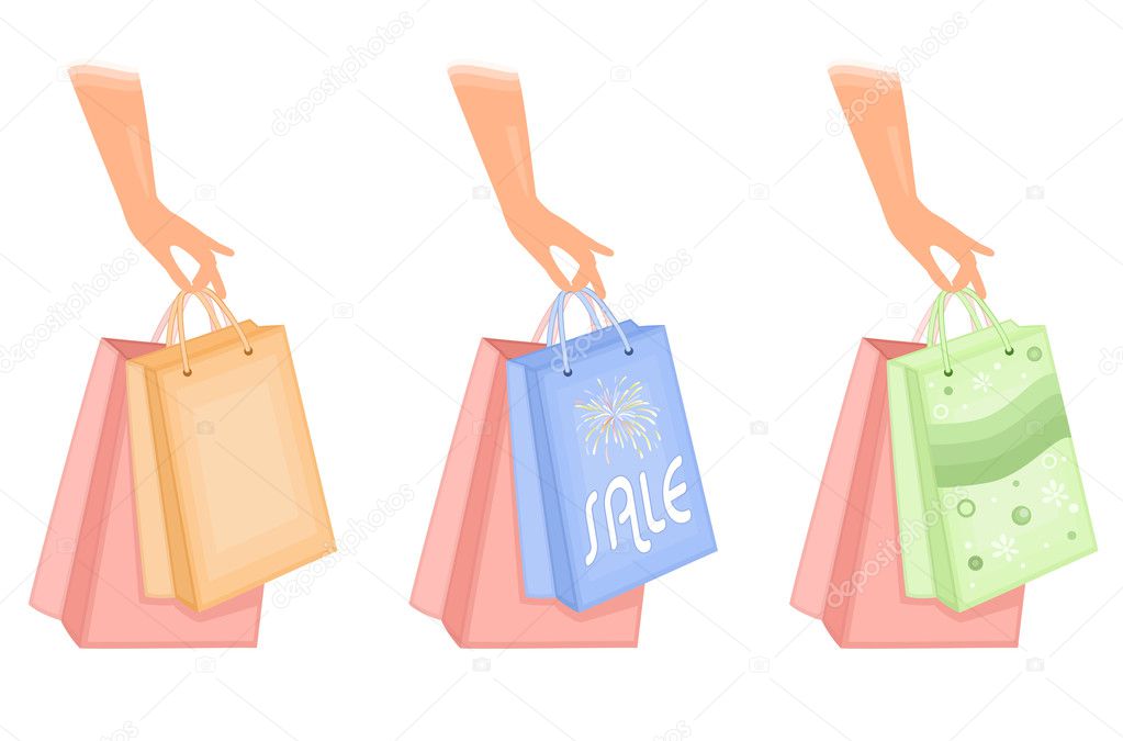 Shopping bags icons