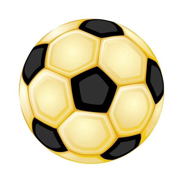 Goldener Fußballball — Stockvektor