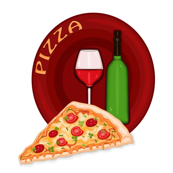 Ikona pizzy — Stockový vektor