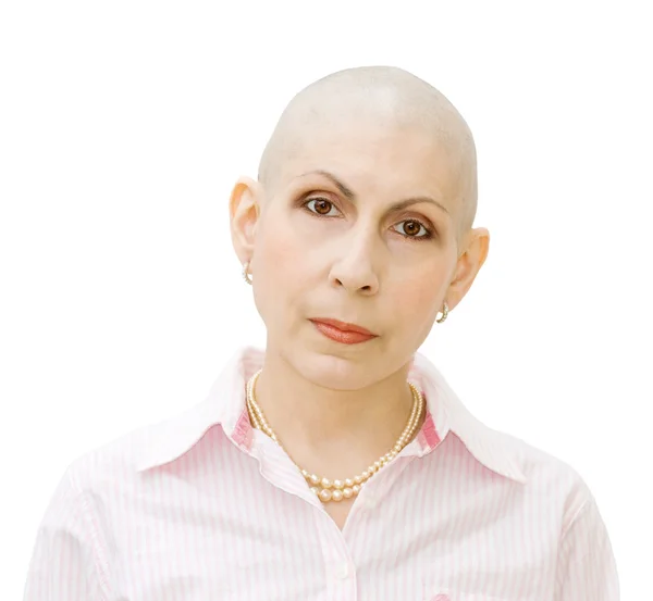 Retrato de paciente com câncer — Fotografia de Stock