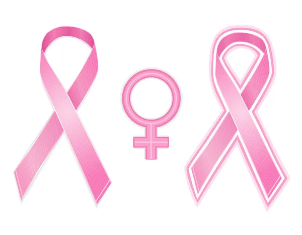 Fita de cancro da mama - vector —  Vetores de Stock