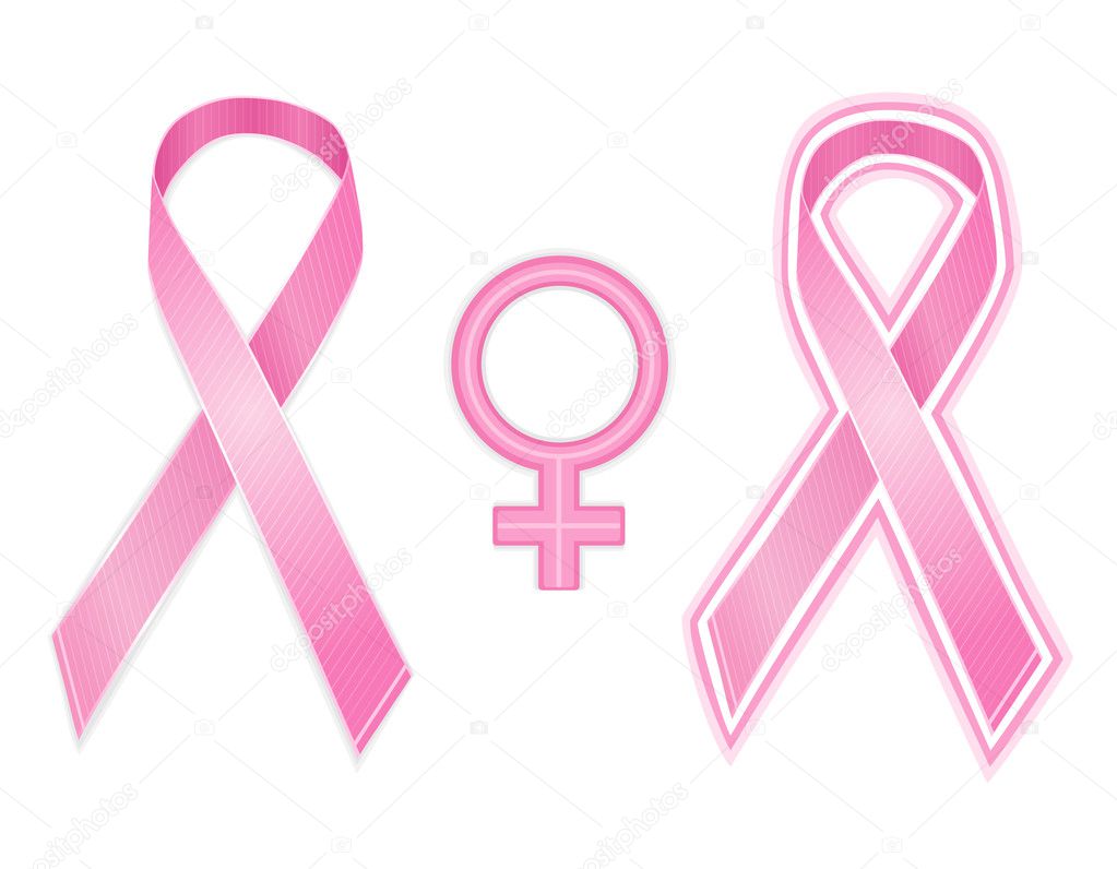 Breast cancer ribbon - vector