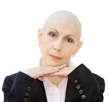 Portrait of cancer patient clipart