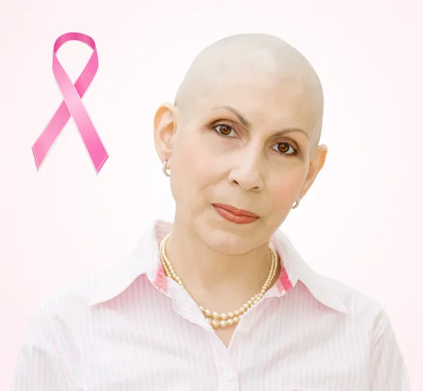 Paziente con cancro al seno — Foto Stock