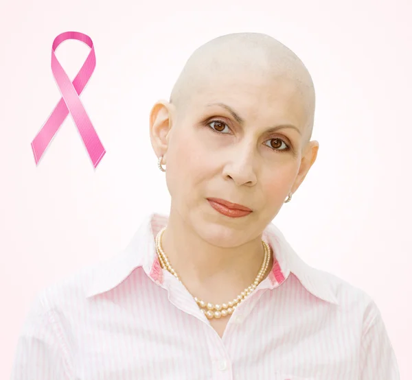 Paciente con cáncer de mama — Foto de Stock