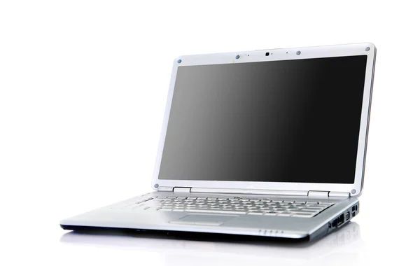 Laptop moderno isolado no whit — Fotografia de Stock