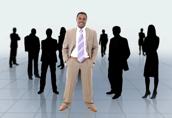 Business man and his team — Stock Photo, Image