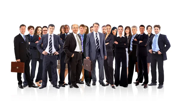 비즈니스의 그룹입니다. 흰색 배경 위에 절연 — 스톡 사진