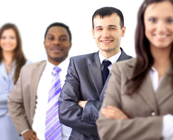 Business on an isolated white background