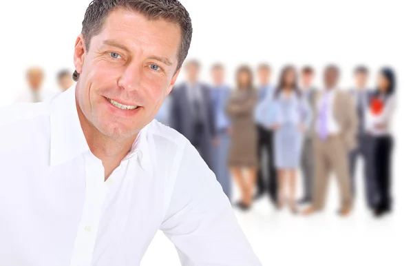 Young attractive business - the elite business team — Stock Photo, Image