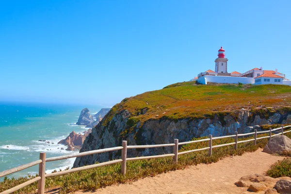 stock image Roca cape lighthouse in Portugal