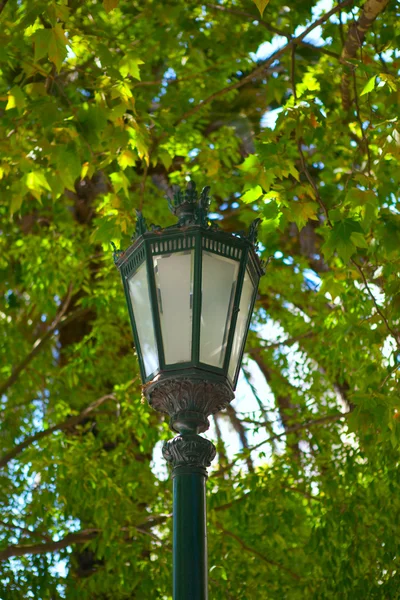 Typical metal street lamp at Lisbon — Stock Photo, Image