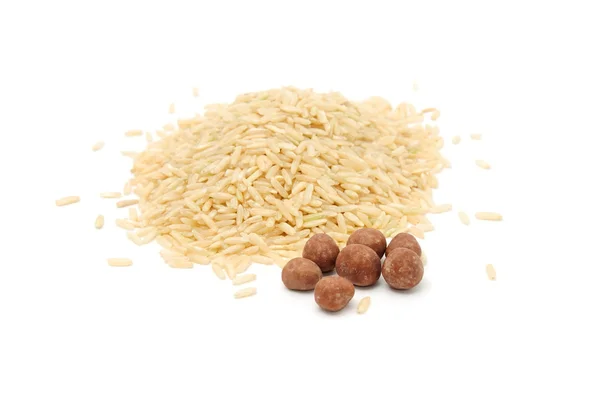 Brown Rice And Chocolate Rice Balls — Stock Photo, Image