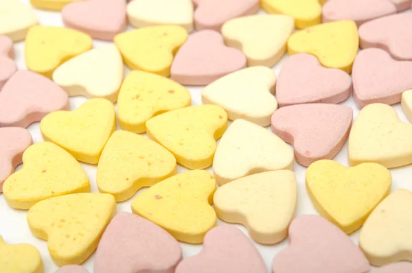 Heart-Shaped Cat Vitamin Pills — Stockfoto
