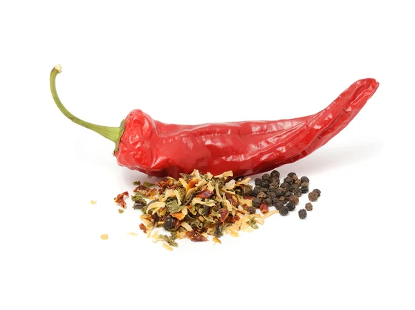 Spicy Pepper Mix And Chili Pepper — Stock Photo, Image