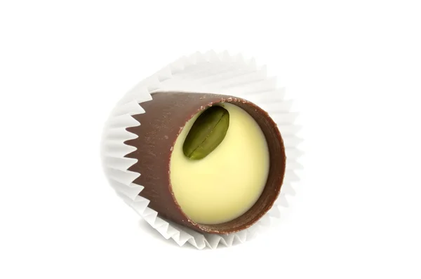 Φίνο σοκολάτα γλυκό με φυστίκι Αιγίνης — Φωτογραφία Αρχείου