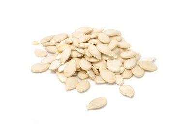 Pumpkin Seeds Isolated on White Background clipart