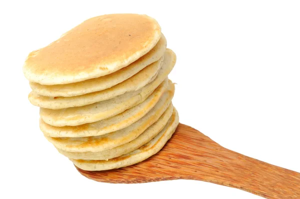 Pancakes on Spatula — Stock Photo, Image