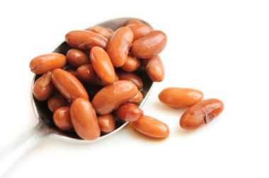 Spoon of Cooked Kidney Beans clipart