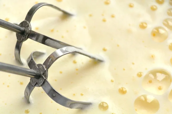 Mixer Whisks and Whipped Eggs — Stock Photo, Image