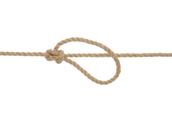 Corda com nó Bowline — Fotografia de Stock