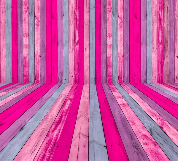 Rosafarbenes Holzzimmer — Stockfoto