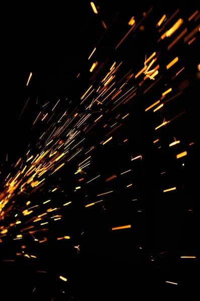 发光流动的火花 — 图库照片